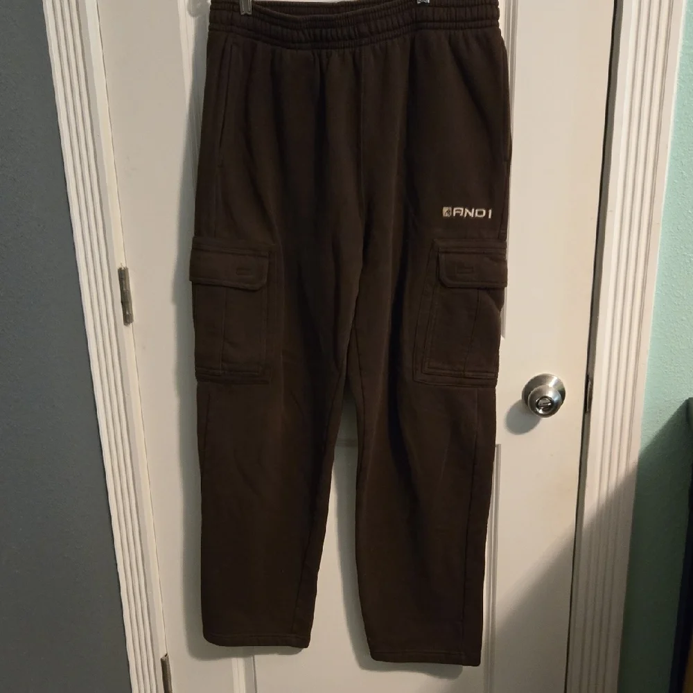 AND1 Vintage 90's Brown Cargo Sweatpants